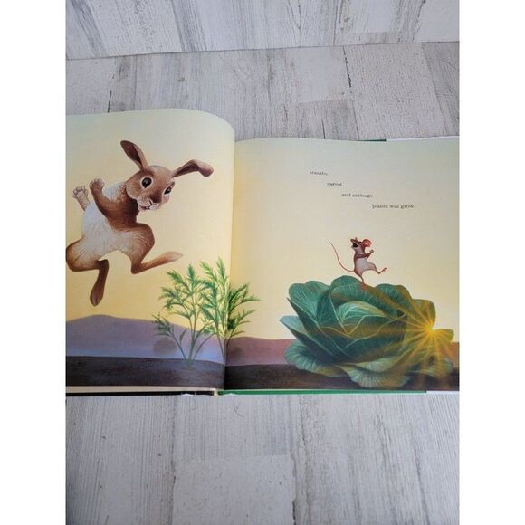 If you plant a seed book Kadir Nelson Easter bunny hardcover - Picture 7 of 9